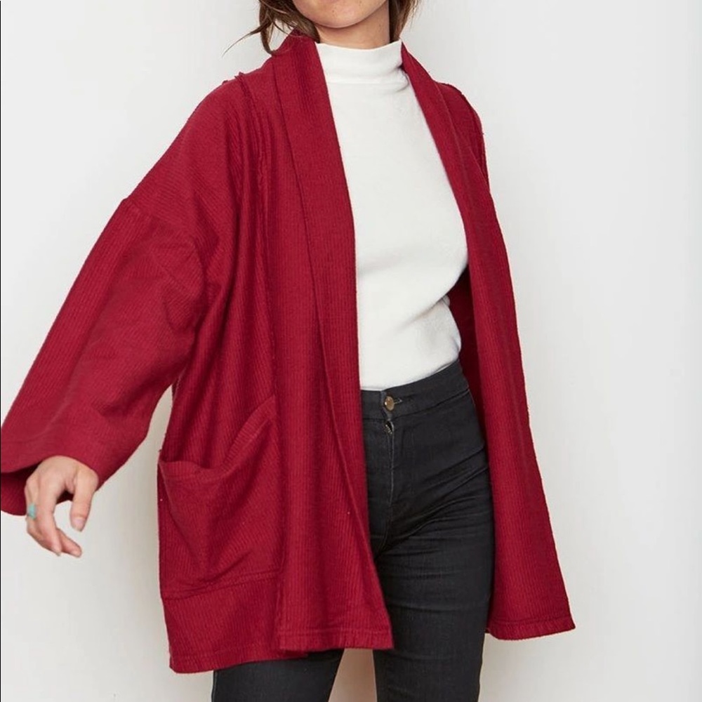 Back Beat Rags Abbot Corduroy Knit Robe - Picture 4 of 6